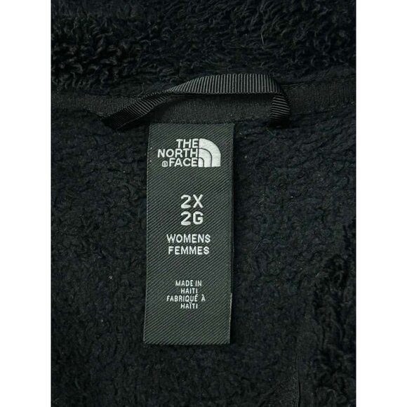 The North Face Women's Size 2X Osito Fleece Jacket Black Full Zip Front Pockets - Picture 3 of 15